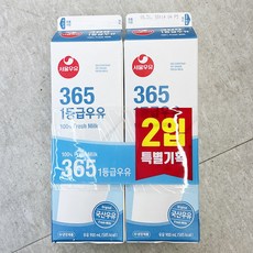 서울우유 365 1등급우유 900ml x 2 x 2개 종이박스포장, 4개