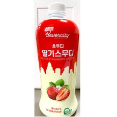 업소용 카페 음료 식자재 재료 딸기스무디 1.8kg X6병, 그랩죤1 1