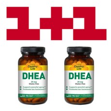 1+1 컨트리라이프 D.H.E.A. 25 mg 90 캡슐, 2개, 90개