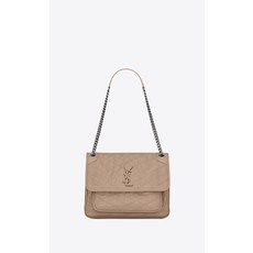 SAINT LAURENT Mittelgroße NIKI aus Vintage-Leder in Knitter-Optik 4988940EN049..