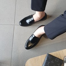 무감각 남성 캐주얼구두 남성로퍼 블랙