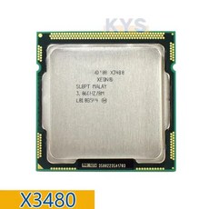인텔 Xeon X3480 X3 480 프로세서 8M 캐시 3.06GHz SLBPT LGA 1156 CPU, [01] X3480