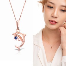 돌고래은목걸이