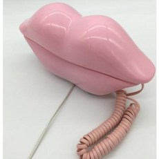 유선전화기 개성전화기 패션아이디어 캐릭터 유선고정전화 섹시장식 소품 선물전화기, 01 분홍색