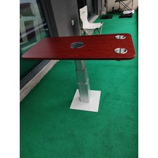 트레일러 높이조절 리프트 테이블 다리 캠핑카 거치대, 수동대형알루미늄310(310-720mm)