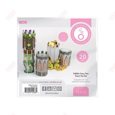 마법의 요정 마을 다이 세트 금속 절단 다이 스크랩북 일기 장식 엠보싱 템플릿 DIY 인사 카드 수제 신제품, 없음, Z7544-Dies