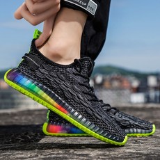 현 채 바닥 비늘 무늬 남자 신발 운동 통기 성 여름 캐 주 얼 야외