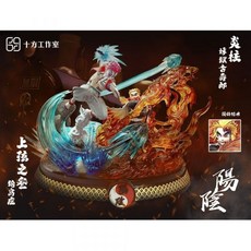 예약/ 귀멸의칼날 렌고쿠 코쥬로 vs 아카자 염주 호흡 상현 레진 장식용 피규어 45cm 1/6 렌코쿠 코주로, 단일사이즈