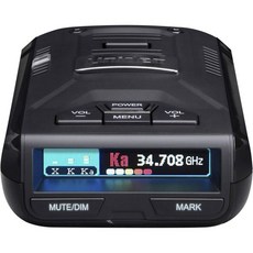 Uniden R3 EXTREME LONG RANGE 레이저레이더 감지기 기록을 깨는 성능 음소거 메모리가 있는 내장 GPS 음성 알림 적색 신호 및 속도 카메라 다색 OLED, Detector, 1개