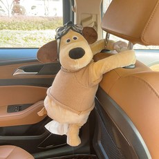 테이크어워크 차량용 휴지 티슈 걸이 케이스 자동차, 1개, 베이지