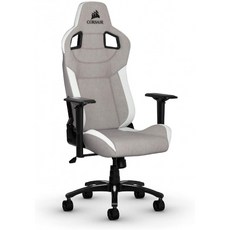 CORSAIR T3 RUSH 게임용 의자 편안함 디자인 회색/흰색: 가구 &amp; 장식, 단일옵션