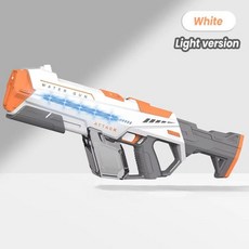 LED 대형 자동 사격 물총 장난감 2024 성인 전기 고압 물총 여름 야외 수영장 장난감, white-Lighting versi