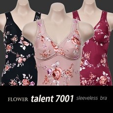 (탈렌트)기모 플라워나염 노몰드브라런닝 (WD92D51)