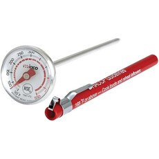 Winco 후크 및 패널 베이스가 있는 5.1cm2인치 다이얼 오븐 온도계 TMTOV2 3530768841, 50°F - 550°F_포켓, 포켓, 1개