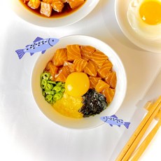 [당인출고]깍둑 연어장 간장 연어, 400g(3~4인), 1개