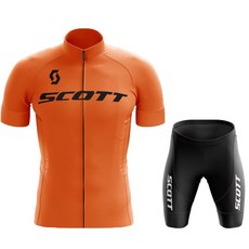 스콧 사이클링 저지 세트 반팔 통기성 남성 MTB 자전거 의류 Maillot Ropa Ciclismo 유니폼 수트 여름, 12 Summer Cycling set