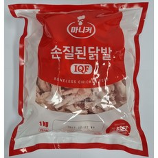 마니커 IQF 손질된 닭발(무뼈) 냉동 1kg, 1개