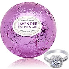 랜덤 반지가 들어있는 베쓰밤 Bath Bomb with Ring Inside Enliven Me Lavender Extra Large 10 oz. Made in USA, 옵션 4 Size = Size 8, 본문참고, 본문참고