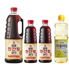 샘표 진간장 금F3 1.8L 1개+500ml 2개+카놀라유500ml 1개, 1개
