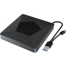 mthstec 4 in 1 외장 Blu-ray 드라이브 16x USB 3.0 및 Type-C 블러레이 다기능 고속 충전 데스크탑 BD/CD/DVD 버너/Mac/PC용 HDD, External Blu-ray Drive with Di, 다이아몬드 모양의 외장 블루레이 드라이브 - hdd플레이어