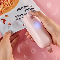 가정용 미니 실링기 USB 충전 휴대용 밀봉 기계, 핑크