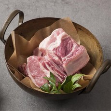 버크셔K 지리산 흑돼지 생돼지갈비, 찜갈비용, 1개, 1kg
