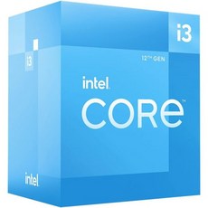 인텔 코어 i3-12100 앨더 레이크 CPU LGA 1700 3.3GHz 쿼드 60W 12MB 캐시 데스크톱 프로세서, 1개
