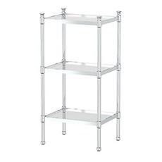 1351 3 Layer Rectangular Taboret in Chrome, 본상품