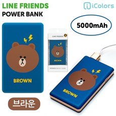 라인프렌즈브라운보조배터리면세점