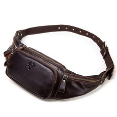 가죽 가방 Men's Waist Bag Leather Belt New Brand Fashion Chest Handbag Male Fanny [A00100374]
