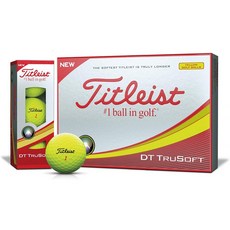 TITLEIST (타이틀) 골프 공 2018 DT TRUSOFT 2 피스 12 개입 옐로우 T6133S - J