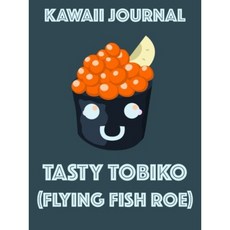 Kawaii Journal-Tasty Tobiko (날치알) : 페이지가 줄 지어있는 매우 귀여운 6x8 인치 저널입니다., 단일옵션