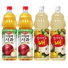 1.5L)갈아만든배2개 +아침에사과 2개