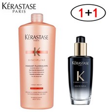 1+1 케라스타즈 부시시한모발 DISCIPLINE BAIN FLUIDEALISTE 샴푸 1000ml+케라스타즈 크로놀로지스트 퍼퓸오일 100ml