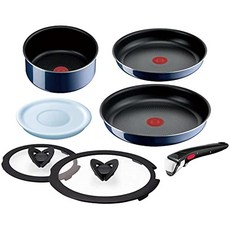 T-fal 테팔(T-fal) 손잡이가 잡히는 냄비 후라이팬 세트 7종 가스화 대응 인지니오 네오 로얄 블루 인텐스. 달라붙기 어렵다 L43794A, 단품, 상세페이지 참조, 1개
