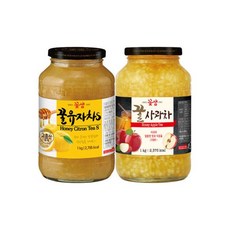 꽃샘 유자차 1kg+사과차 1kg