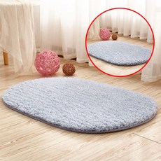 세어구트 웜코지 풍성 융모 발매트 40*60cm 2장 1세트, 블루그레이
