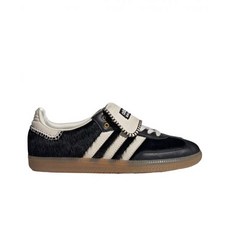 [정품] 아디다스 x 웨일스 보너 포니 토널 삼바 코어 블랙 크림 화이트 Adidas x Wales Bonner Pony Tonal Samba Core Black Cream Whi