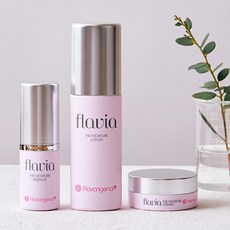 일본화장품 더 모이스처 기본 3점 키트 플라비아 플라방제놀 배합 로션60ml 에센스 세럼20ml 크림15g 화장수 스킨 토너 세럼 촉촉함 보습 건조 처짐, 1개