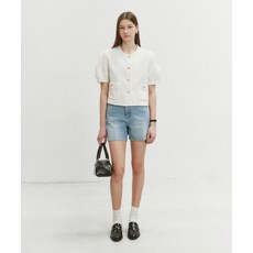 [매장정품] 던스트 DUNST VOLUME SLEEVE 트위드 자켓 SOFT 아이보리_UDJA4B222IV