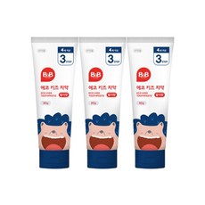 비앤비 에코 키즈치약 딸기맛 80g 어린이 치약, 3개