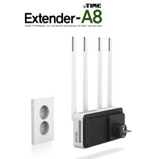 아이피타임 무선확장 wifi증폭기 와이파이증폭기 Extender-A8 - iptime무선와이파이증폭기