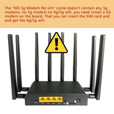 인터넷공유기 LTE라우터 공유기와이파이 증폭기 ZBT 듀얼 SIM 카드 5G 1800Mbps Openwrt 펌웨어 Wifi6 메쉬 3*1000Mbps LAN 8 * 안테나, [06] Two SIM RM520N-GL, [01] 5G Router