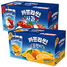 카프리썬 오렌지 200ml 10개+사과 10개, 1세트