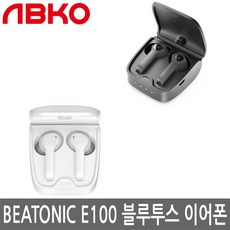 앱코 BEATONIC E100 블루투스 이어폰 정품, 블랙