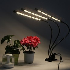 led 식물 재배등 성장등 생장등 전구색 램프 엘로우 조명 2구 3구, 식물재배 조명 2구