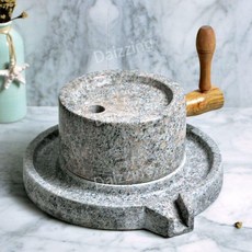 돌맷돌 분쇄기 제조기 가는 두부 재래식 절구 전통 맷돌 수동 콩 분쇄, 1개