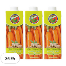 루가니 진저 당근주스, 750ml, 36개