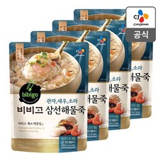 CJ제일제당 [CJ 제일제당]비비고 삼선해물죽 450gX4, 단품없음
