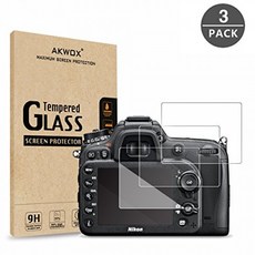 (Pack of 3) Tempered Screen Protector For Nikon D7100 D7200 D800 D800e D810 D750, 단일상품